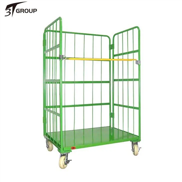 Heavy Duty Steel Logistics Trolley Storage Cage factory
