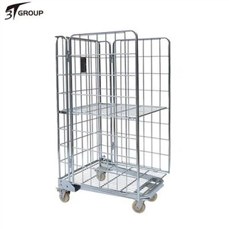 Tag Nrho Folding Aluminium Warehouse Roll Cage