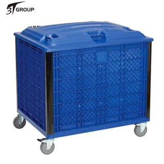 Insulated Bulk Container Chest Style Nrog Casters